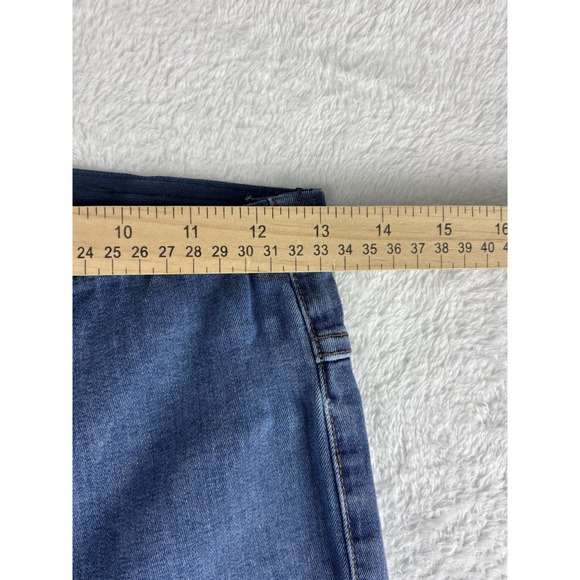 Free People‎ Jeans Womens Blue Flare Elastic Waist Mid Rise Jeans Size 26x34 - Picture 4 of 14